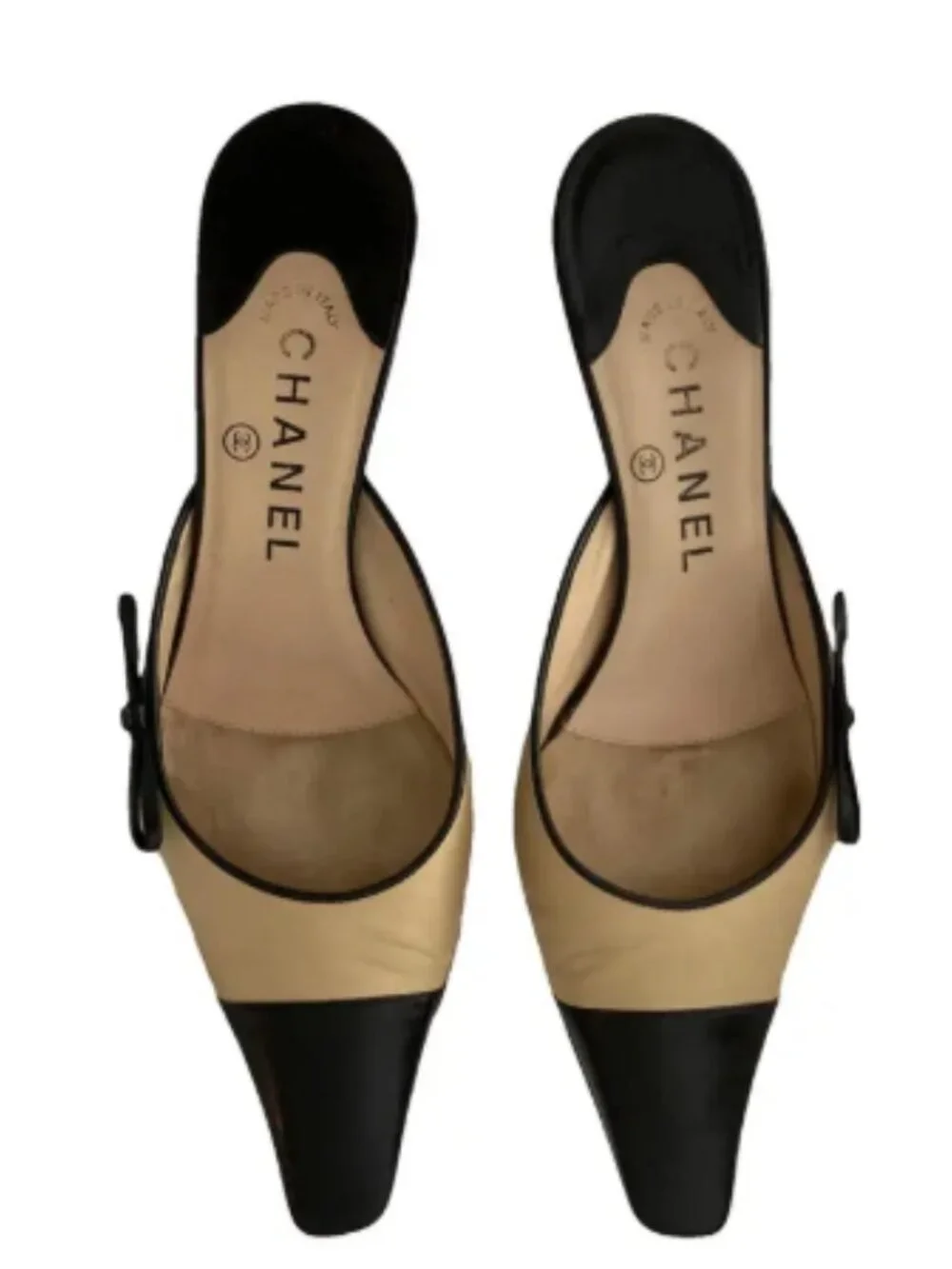 Chanel Kitten Heels Vintage in Beige